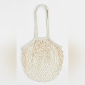 H&M Mesh Tote Fish Net Purse H & M Shoudler Bag Handbag Collection Cotton Beach